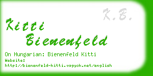 kitti bienenfeld business card